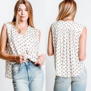 Free People Mornings in Marrakesh Printed Top